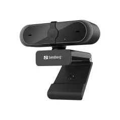   Sandberg Webkamera - USB Webcam Pro (2592x1944 képpont, 5 Megapixel, 30 FPS, USB 2.0, univerzális csipesz, mikrofon)