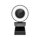 Sandberg Webkamera - Streamer USB Webcam Pro Elite (2540x1440, Betekintési szög: 76°, fekete/ezüst)