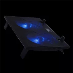   Advance Notebook Hűtőpad 19"-ig - AIRSTREAM 19 (Max.: 19", 2x150mm, 1000rpm, 1xUSB2.0, fekete)