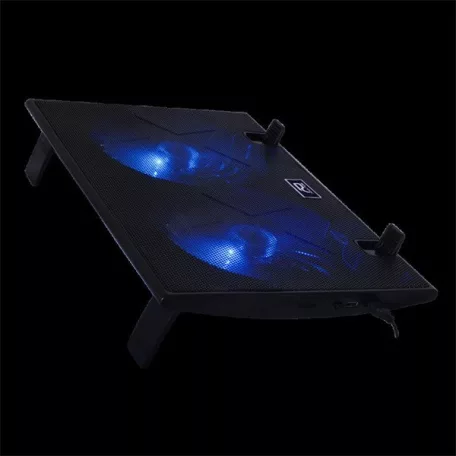Advance Notebook Hűtőpad 19"-ig - AIRSTREAM 19 (Max.: 19", 2x150mm, 1000rpm, 1xUSB2.0, fekete)