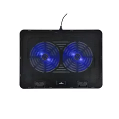   Bluestork Notebook Hűtőpad 17"-ig - NB-COOLER-ONE (LED, 2xUSB-A)