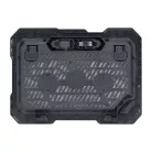 Conceptronic Notebook Hűtőpad 15,6"-ig - THANA01B (USB, 2x12,5cm, állítható magasság, csúszásmentes, fekete)
