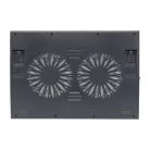 Conceptronic Notebook Hűtőpad 17"-ig - THANA02B (USB, 2x12,5cm, állítható magasság, csúszásmentes, fekete)