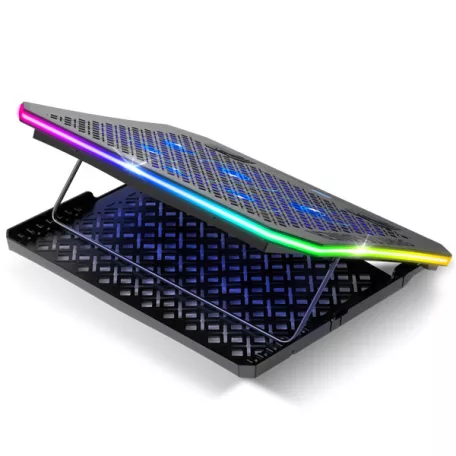 Spirit of Gamer Notebook Hűtőpad 17"-ig - AIRBLADE 1200 RGB (18dB; max. 79 m3/h; 3x11cm+3x70cm, RGB LED, 2xUSB2.0)