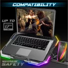 Spirit of Gamer Notebook Hűtőpad 17"-ig - AIRBLADE 700 RGB (29dB; max. 180 m3/h; 4x10cm+2x7cm, RGB LED, 2xUSB2.0)