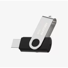   Hikvision HIKSEMI Pendrive - 32GB USB3.0, ROTARY M200S, Ezüst-Fekete