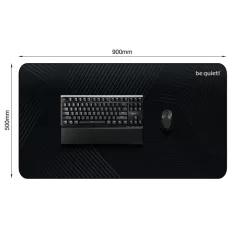 Be Quiet! Egérpad - Mousepad XL (900 x 500 x 3mm; fekete)