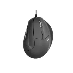   Bluestork Egér - M-W-ERGO (Ergonomic, 2.4G, 7200 DPI, optikai, fekete)