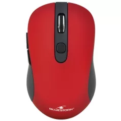   Bluestork Vezeték nélküli Egér - M-WL-OFF60-RED (1600 DPI, 6 gomb, optikai, piros)
