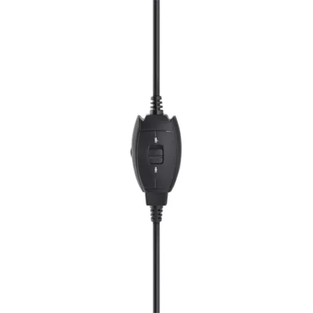 Bluestork Fejhallgató - MC201 Office Headset (mikrofon; hangerő szabályzó, 3,5 Jack, fekete)