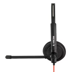   Bluestork Fejhallgató - MC301 Office Headset (mikrofon; hangerő szabályzó, 3,5 Jack, fekete)