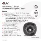 Club 3D Autós Töltő - CAC-1922 (63W, USB-A, USB-C, 12-24V, QC3.0)