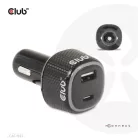 Club 3D Autós Töltő - CAC-1922 (63W, USB-A, USB-C, 12-24V, QC3.0)