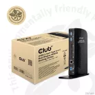 Club 3D Notebook Dokkoló - CSV-1460 (4K60HZ DUAL DISPLAY, 3.1 USB-A to 2x DP, 6x USB3.2, RJ45, 3.5 Jack Audio + Mic)