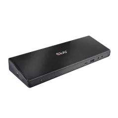  Club 3D Notebook Dokkoló - CSV-1562 (60W Triple Dock, 3.2 USB-C to 3xHDMI, 2x DP, 6x 3.2 USB-A, RJ45. 3,5 Jack)