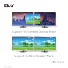 Club 3D Notebook Dokkoló - CSV-1562 (60W Triple Dock, 3.2 USB-C to 3xHDMI, 2x DP, 6x 3.2 USB-A, RJ45. 3,5 Jack)