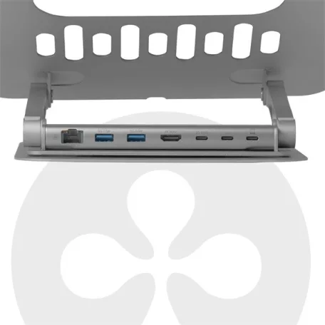 Club 3D Notebook Állvány - CSV-2554 (100W, 4K60Hz HDMI, 3x USB-C, RJ-45, 2x USB-A)