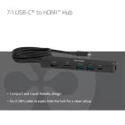 Club 3D Notebook Dokkoló - CSV-2555 (140W, USB-C to 4K60Hz HDMI, USB-C, RJ-45, 2x USB-A, MicroSD, SD)