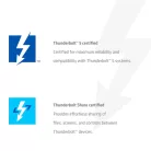 Club 3D Notebook Dokkoló - CSV-2563 (180W,Thunderbolt 5 to 3xUSB-C, USB-A, 1x 8K60Hz, 3x 5K60Hz)