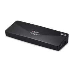   Club 3D Notebook Dokkoló - CSV-3103D (DUAL DISPLAY/4K, 3.2 USB-A to HDMI, DP, DVI-D, 3xUSB-A, RJ45, 3.5 Jack Audio +Mic)