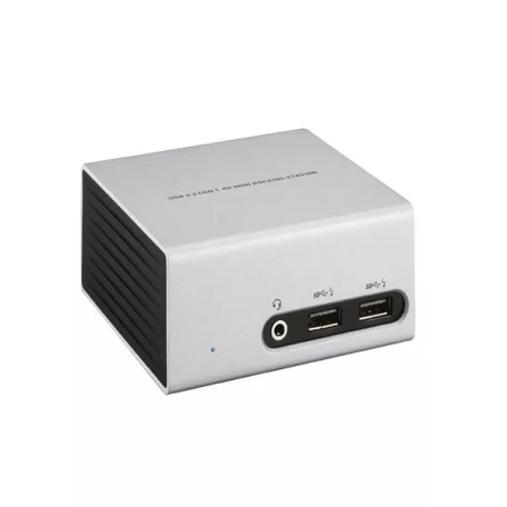 Club 3D Notebook Dokkoló - CSV-3104D (4K UHD, 3.0 USB-A to HDMI, DVI-I, 4xUSB-A, RJ45, 3.5 Jack Audio + Mic)