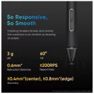 XP-PEN Grafikus kijelző - Artist 13.3 PRO V2 (13", IPS, 16:9, 1920x1080, 5080 LPI, PS 16k, 200 RPS, 9 gomb) fekete