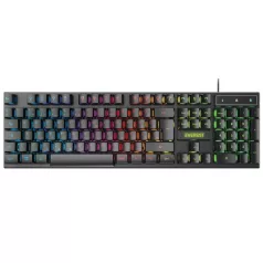   Everest Gamer Billentyűzet - KB-188 Borealis Rainbow (Numpad, USB, fekete, magyar, RGB LED)