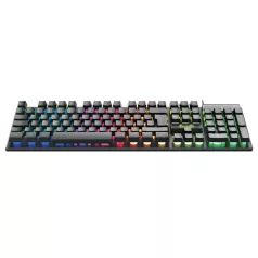   Everest Gamer Billentyűzet - KB-188 Borealis Rainbow (Numpad, USB, fekete, magyar, RGB LED)
