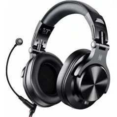   ONEODIO DJ Fejhallgató - Fusion A71M Black (Vezetékes, 3,5mm, 6,35mm jack, mikrofon, Hi-Res Audio)