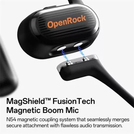 ONEODIO Sport Fejhallgató - OpenRock LINK 20 Black (premium, légvezetés, BT 6.0, fekete)