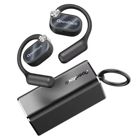 ONEODIO Sport Fejhallgató - OpenRock X Black (premium, légvezetés, BT 5.3, fekete)