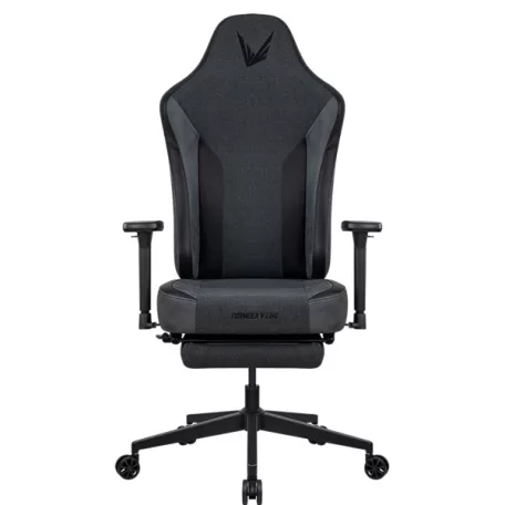 Formula Gamer szék - Ryvo Plus Pawtex Black (fekete; állítható magasság; áll. 3D kartámasz, Max.: 125kg , Pawtex szövet)