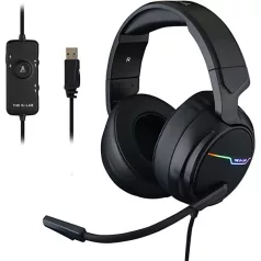   The G-Lab Fejhallgató - KORP THALLIUM 7.1 (mikrofon, USB, 2,4m harisnyázott kábel, hangerőszabályzó, nagy-párnás, RGB)