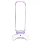 The G-Lab Fejhallgató állvány - K STAND RADON W  (fehér, 2xUSB3.0, műanyag)