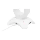 The G-Lab Fejhallgató állvány - K STAND RADON W  (fehér, 2xUSB3.0, műanyag)