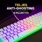The G-Lab Gamer Billentyűzet - KEYZ HYDROGEN W/HU (RGB LED, TKL, USB, fehér, magyar)