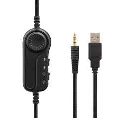   The G-Lab Fejhallgató - KORP RADIUM WHITE (mikrofon,USB, 3,5mm Jack, hangerőszabályzó, LED,nagy-párnás)