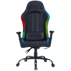   The G-Lab Gamer szék - KS ELECTRON EX (fekete; 90–135° dönthető háttámla, átllítható mag; 3D áll. kartámasz, RGB, 120kg)
