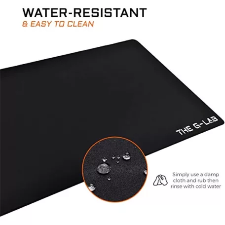 The G-Lab Egérpad - PAD BARIUM XXL (900x400x2mm, vízálló, fekete)