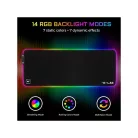The G-Lab Egérpad - PAD RUBIDIUM (800x300x3mm; fekete, extra USB, vízálló, RGB LED)