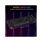 The G-Lab Egérpad - PAD RUBIDIUM (800x300x3mm; fekete, extra USB, vízálló, RGB LED)