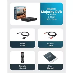   Majority DVD lejátszó - DVD player (HDMI ARC, RCA, USB, Távírányító)