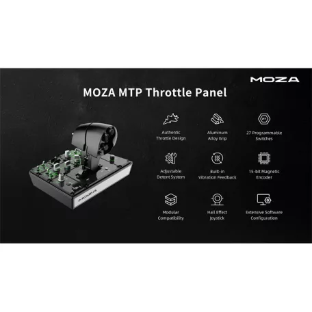 Moza Racing kiegészítő - Flight MTP Gázkar (Throttle Panel, Hall effect)