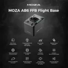 Moza Racing csomag - Flight AB6 Simulator szett (Direct Drive, 6Nm, 15bit, AB6 FFB Bázis, MHG Flightstick)