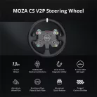 Moza Racing kiegészítő - CS V2P Kormánykerék (Dual Clutch, RGB, 13 inch)