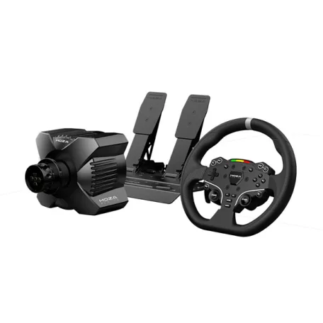 Moza Racing csomag - R3 PC Szimulátor szett (Direct Drive, R3 bázis, ES kormány, SR-P Lite pedál, bilincs)