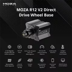   Moza Racing kiegészítő - R12 V2 PC Bázis (Direct Drive, 12Nm, 21bit encoder)