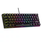 Rampage Billentyűzet - PLOWER K60 Black US (Vezetékes, Mechanikus, Blue switch, angol, fekete, RGB LED)