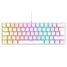 Rampage Billentyűzet - PLOWER K60 White US (Vezetékes, Mechanikus, Blue switch, angol, fehér, RGB LED)