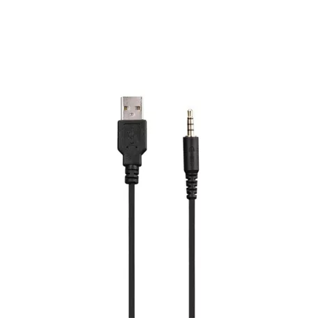 Rampage Fejhallgató - RM-K90 VECTOR (mikrofon, USB, 3,5 Jack, hangerőszabályzó, nagy-párnás, fekete)